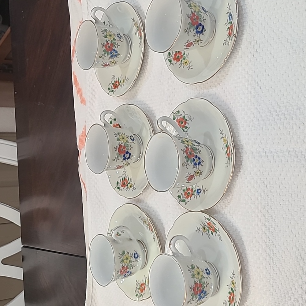 Vintage Japanese coronation china tea set.